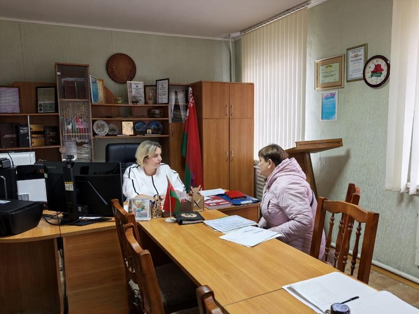 Прием граждан нотариусом в агрогородке Дудичи