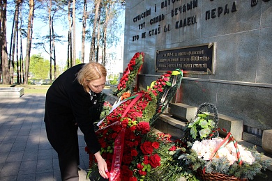Представители БНП возложили цветы к мемориальному комплексу «Масюковщина»