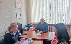 Выездной личный прием председателя ТНП Могилевской области в г.Хотимске
