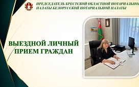 Выездной личный прием председателя ТНП Брестской области