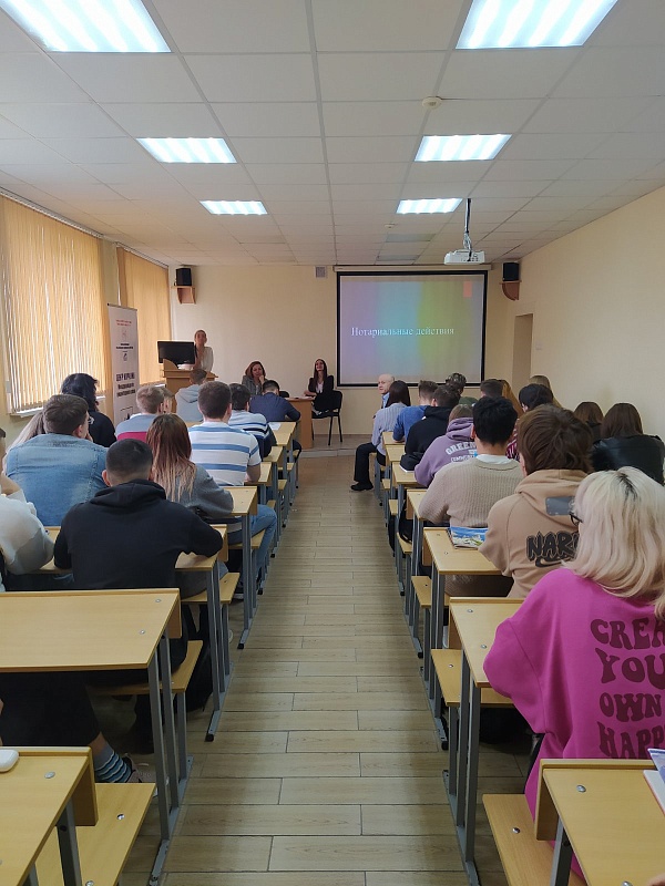 Неделя кафедры «Международного университета «МИТСО» с участием нотариуса