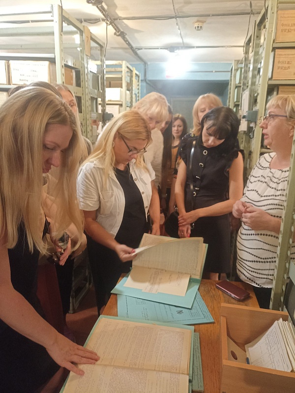 Посещение Государственного архива Гомельской области
