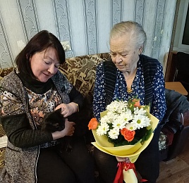 Встреча с ветераном нотариата Лапицкой Марией Федоровной