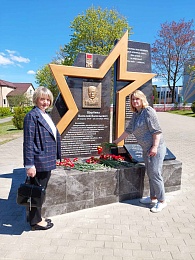 В Воложине открыли памятник Герою Советского Союза В.В.Щербине