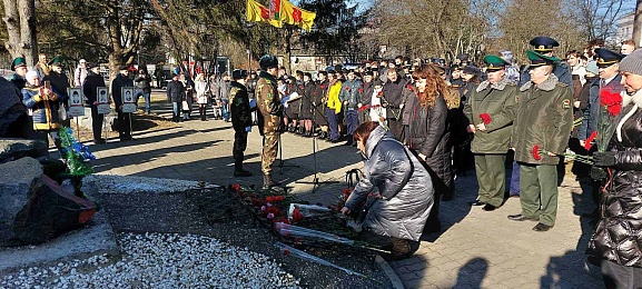 В Бресте открыли стелу с именами погибших воинов-интернационалистов