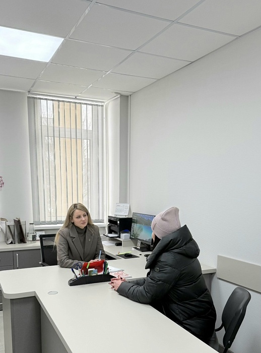 Председатель ТНП Минской области провела выездной прием и прямую телефонную линию в Солигорске