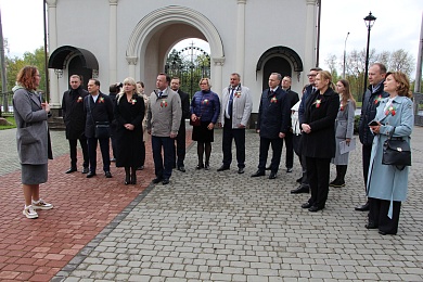 Наталья Борисенко возложила цветы к мемориальному комплексу «Масюковщина»