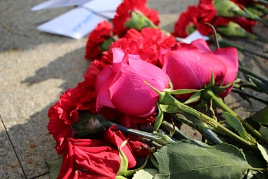 Представители БНП возложили цветы к мемориальному комплексу «Масюковщина»