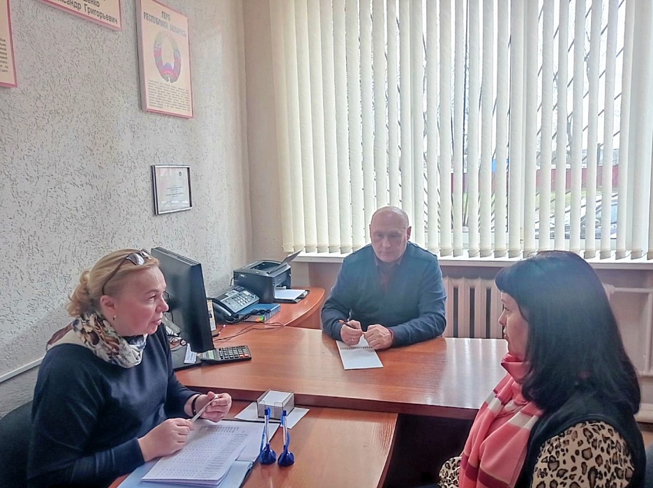 Выездной личный прием председателя ТНП Могилевской области в г.Хотимске